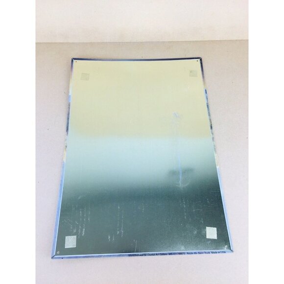 Vintage Route 66 Semi Truck Trucker Tin Sign Man Cave Garage Mechanic Ba… - Picture 3 of 3